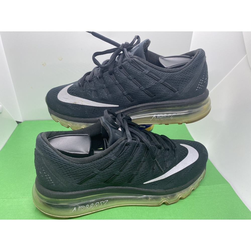 Nike Air Max 2016 Womens Size 8 Running Shoes Black White 806772-001